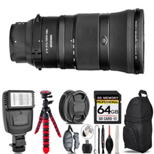 Nikon Z 180-600mm f/5.6-6.3 VR Lens Flash Tripod More -64GB Accessory Kit