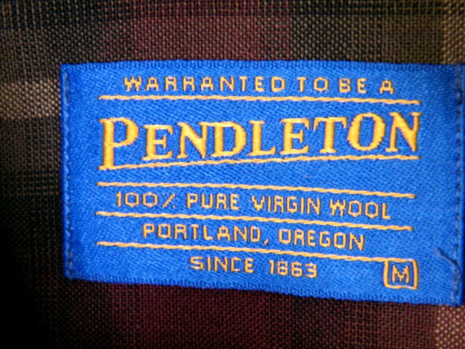 Sir PENDLETON Worsted Wool Button Up Shadow Plaid… - image 4