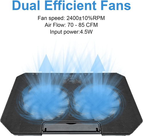 Laptop Cooling Pad Laptop Cooler Stand Laptop Fan Cooling Pad for 11-15.6 Inch G - 第 2/12 張圖片