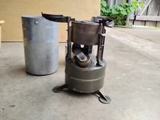 U.S. Military Rogers Akron Ohio 1952 Camp Stove Canister and Stove