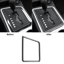 Carbon Fiber Gear Shifter Frame Cover Trim For Dodge Challenger 2008-2014