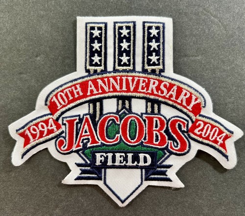 2004 Jacobs Field 10th Anniversary Authentic MLB Patch- Cleveland Indians - Picture 2 of 2