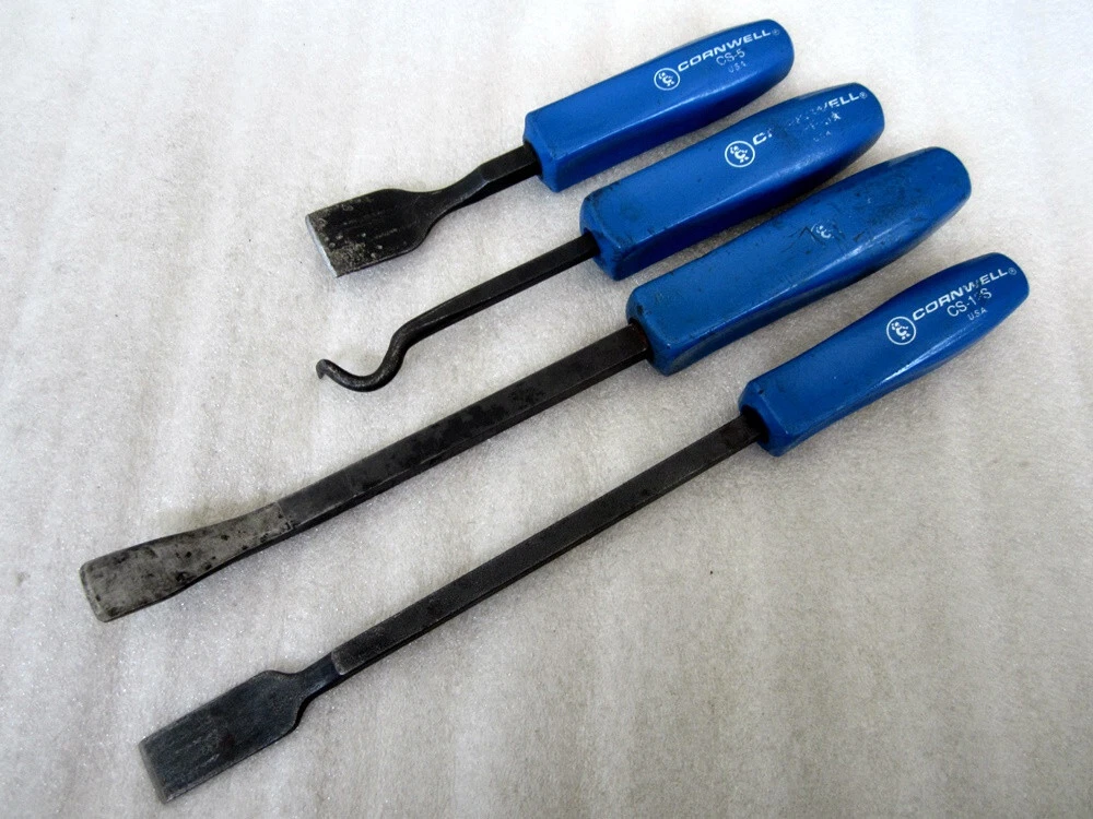 Cornwell 4pc Scraper Pick Pry Bar Set CS 5 CS 12S CPP 5 PBH 12