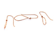 40 Pcs 35X12mm Earring Finding Genuine Copper EarWire Components
