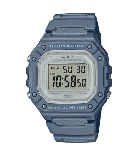 Casio Uhr Digitale Unisex Armbanduhr Datum Alarm Licht W-218HC-2AVEF - Bild 1 von 1