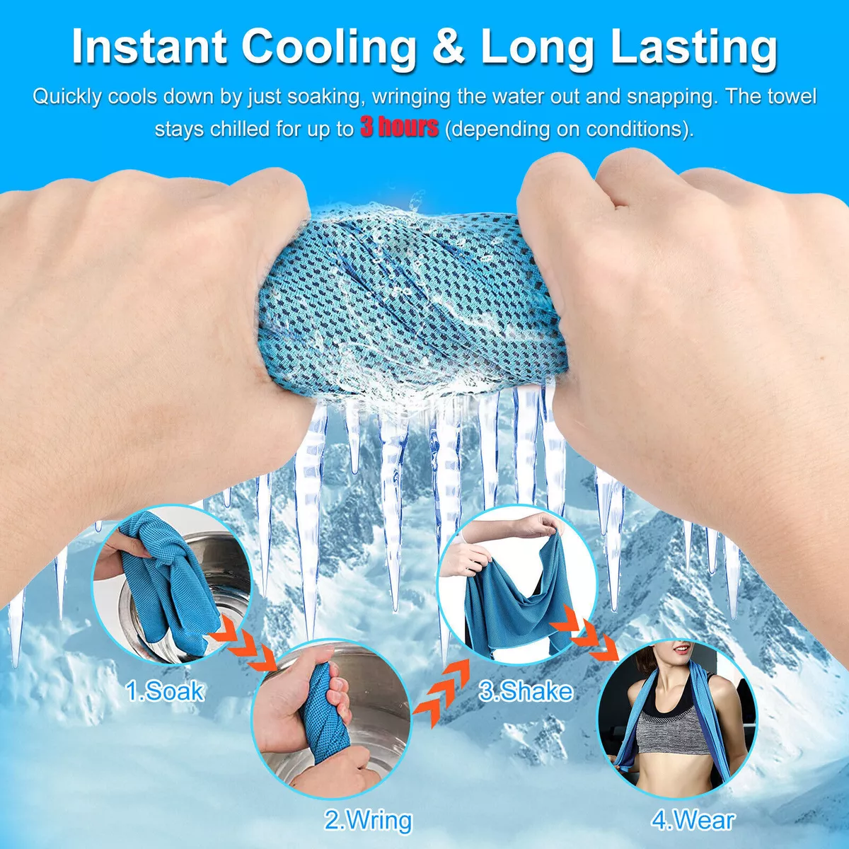 Towel stays cold wet deals