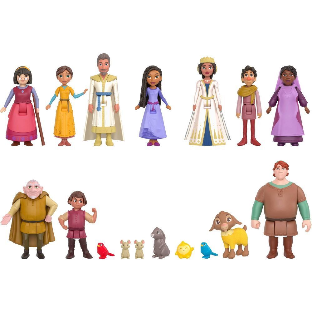 Disney Wish Kingdom of Rosas Character Small Doll Set, 10 Disney Wish Kingdom of Rosas Character Small Doll Set, 10