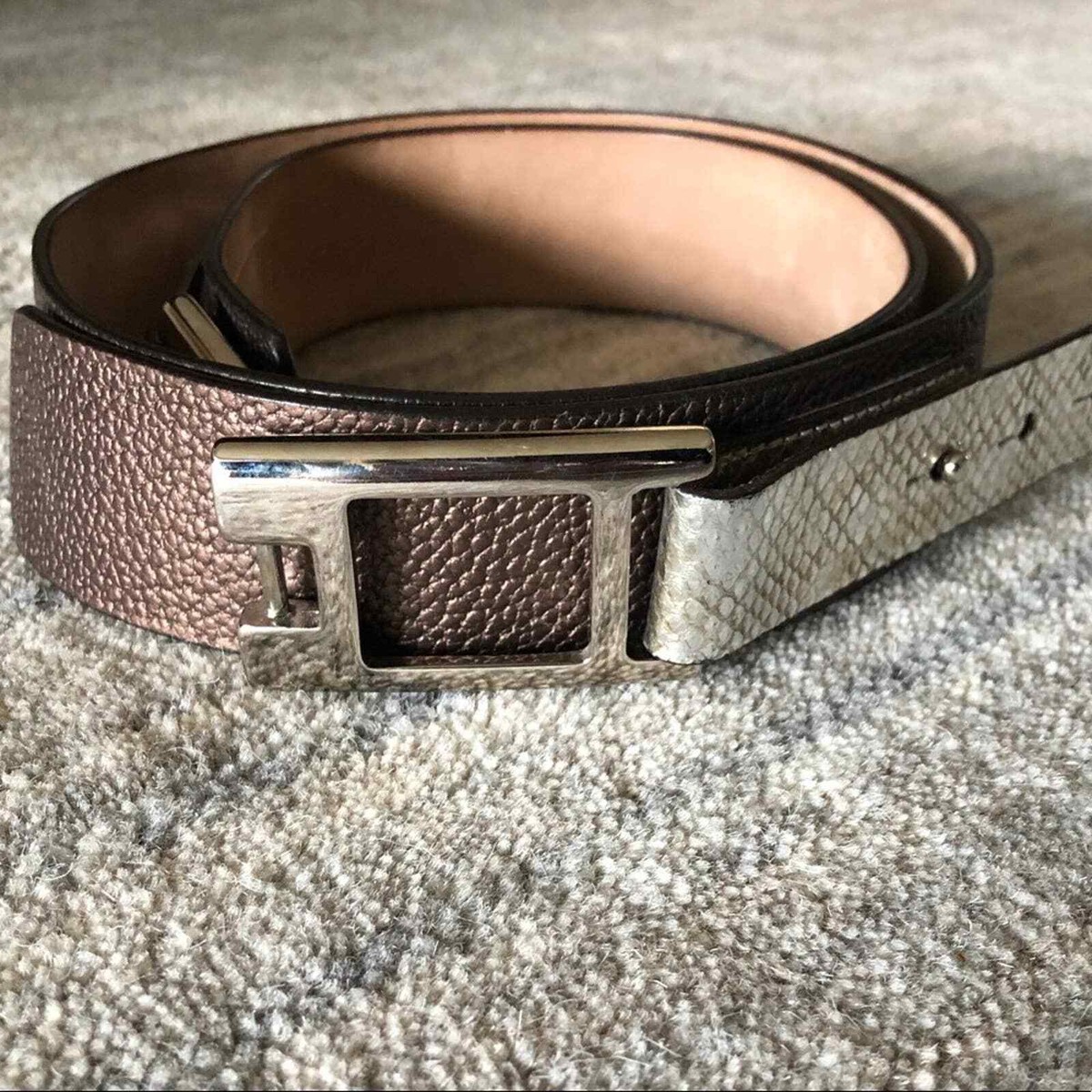 Roberto Montellassi Black Leather waist  Belt magnetic fastener rhinestone Large Women main image 4