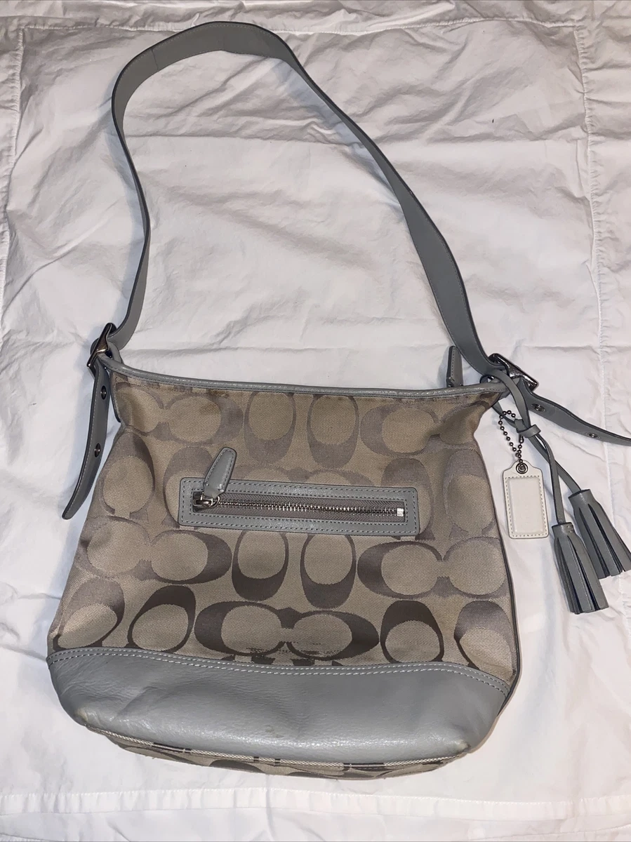 Gray coach best sale purse