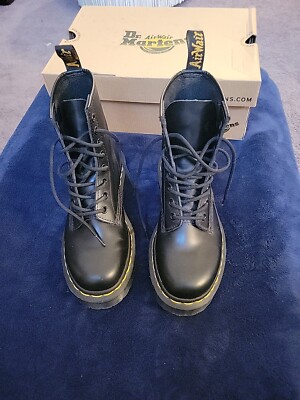 Mono Black 1460 Bex Boots Black Unisex Boots 1460 Bex Boots Black Martens Vegan 1460 Bex Mono Boots Black  Felix Rub Off
