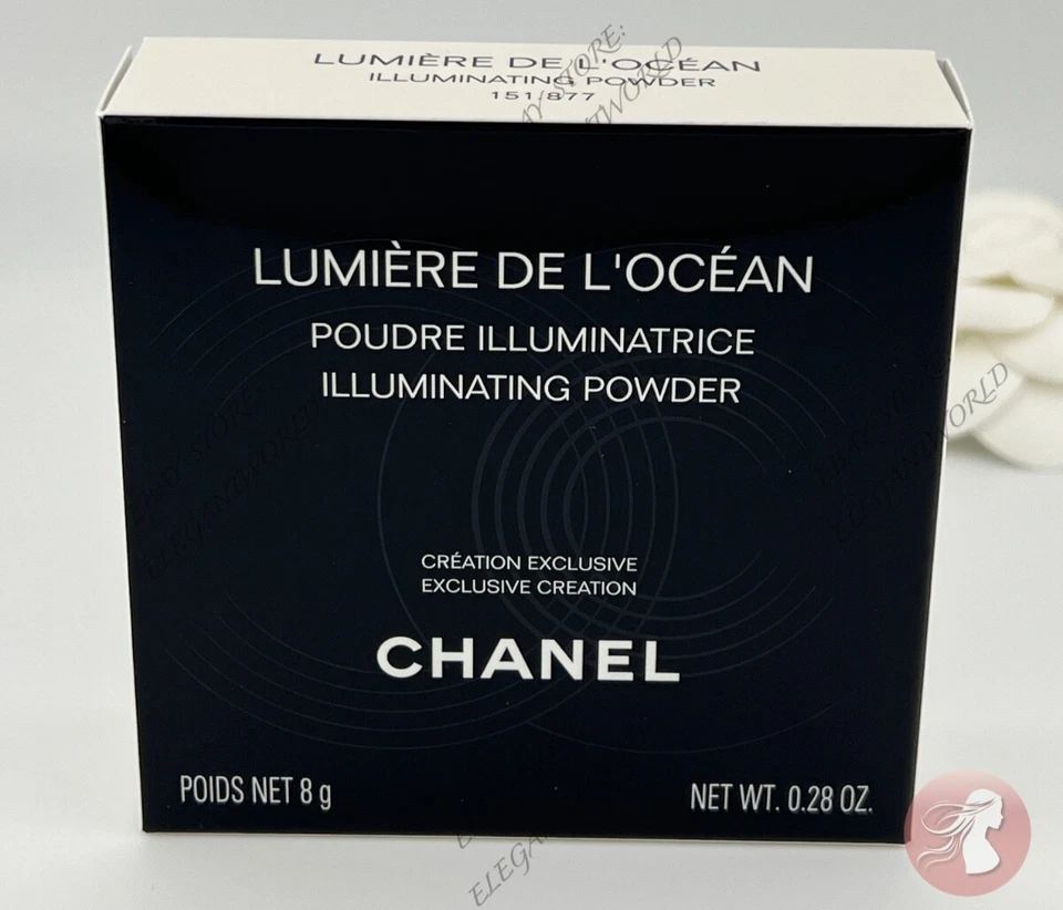 CHANEL Illuminating Powder LUMIÈRE DE L’OCÉAN Highlighter - Spring 2024 NEW - Image 2 of 4