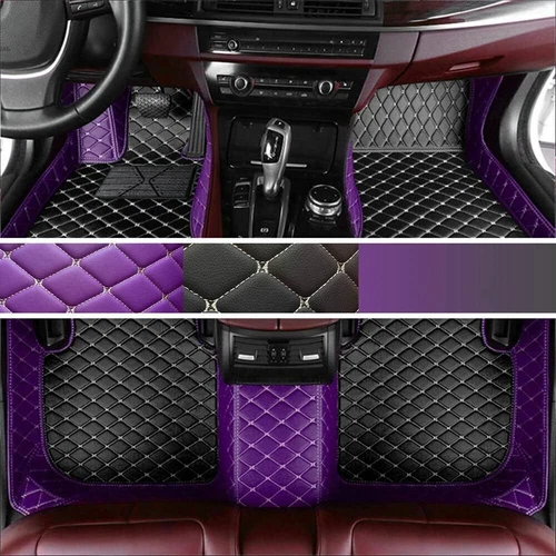 Alfombrillas coche cuero impermeables de lujo para Peugeot 5008, 508 forro automático - Imagen 43 de 44