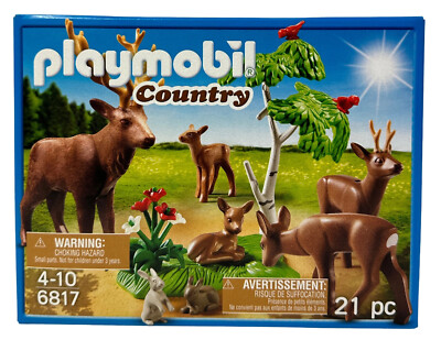 PLAYMOBIL  6817 Hirsch mit Rehfamilie / Wald Tiere Hasen  NEU & OVP