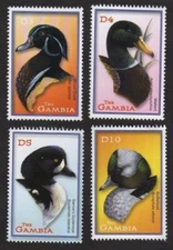 Gambia 2002 - Ducks Birds - Set of 4 Stamps - Scott #2502-05 - MNH
