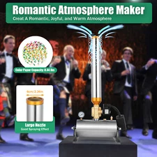 2PCS Confetti Machine Party Colorpaper Blower Cannon DJ Wedding Show Remote