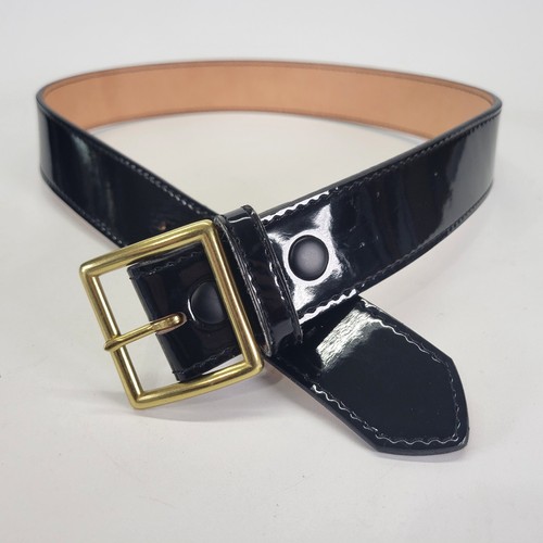 Dutyman Garrison Belt 36 Full Grain High Gloss Patent Leather Duty Black 1631
