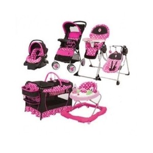 minnie mouse car seat and stroller set