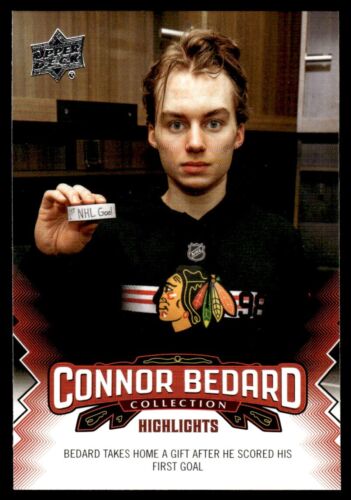 2024-25 Upper Deck Connor Bedard Collection Connor Bedard Chicago Blackhawks #21 - Afbeelding 1 van 2