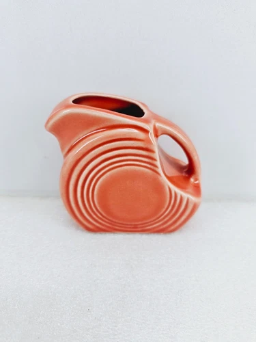MINI DISK PITCHER creamer PERSIMMON orange NEW FIESTA  5 OZ.