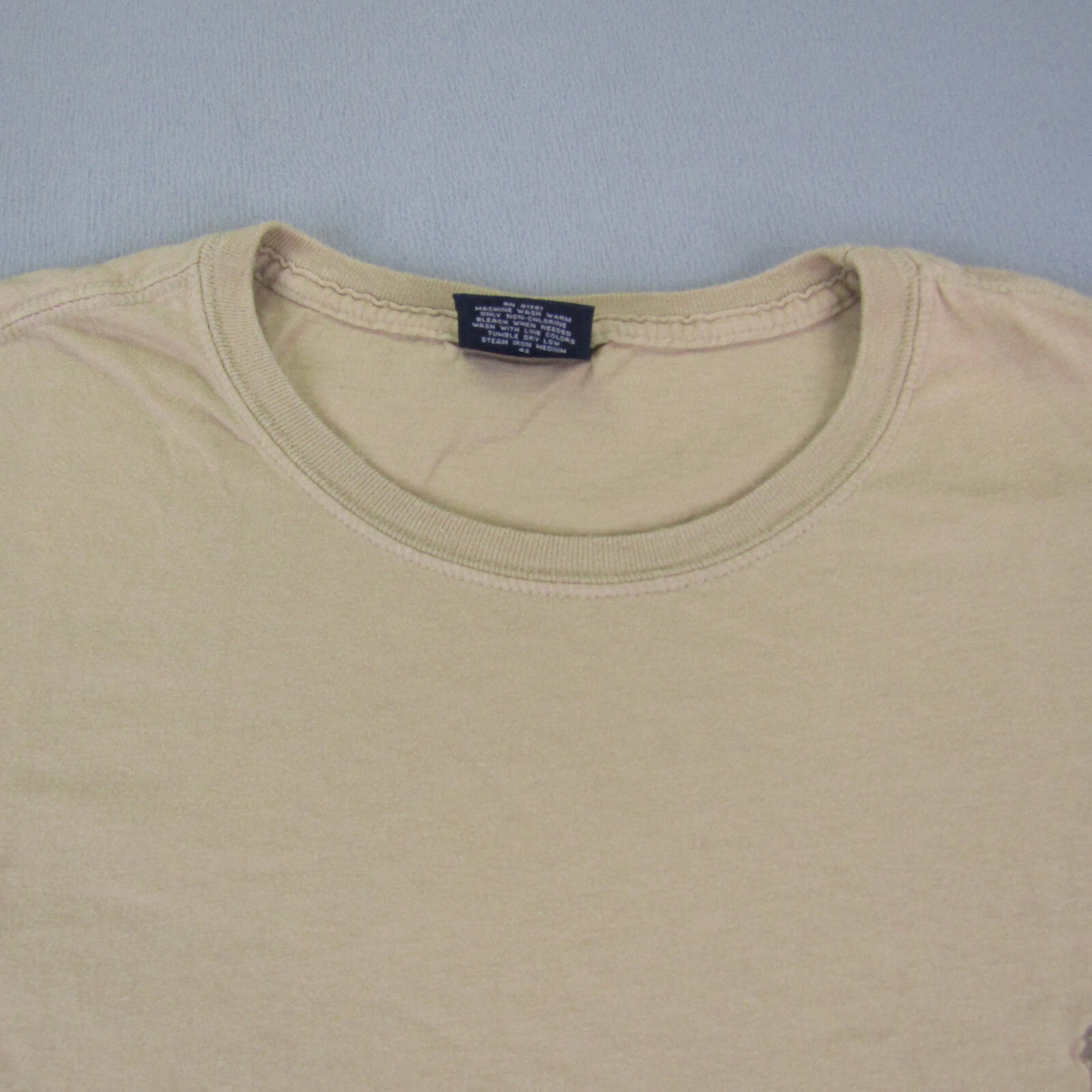 Polo Vintage Ralph Lauren Camicia Uomo Extra Large Beige Marrone Logo Pony Y2K ^