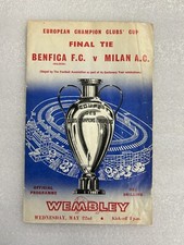 Finale Coppa Europa 1963 AC MILANO V BENFICA buone condizioni insaccata e cardata