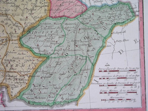 1806 nice ORIGINAL MAP ARMENIA PERSIA IRAN AFGHANISTAN PAKISTAN KUWAIT BAHRAIN - Picture 5 of 7