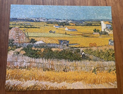 Vintage 1970 Springbok Puzzle The Harvest By Vincent Van Gogh Complete 500 Pcs