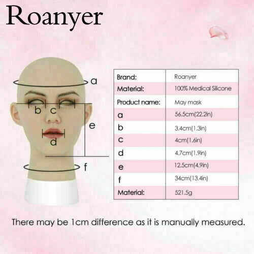 Roanyer secondhand Crossdresser MAY Mask Silicone fake face for Transvestite  - Image 3 of 4