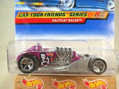 激レア！Hot Wheels Saltflat Racer 1999 1999 Hot Wheels #985 Car-Toon Friends Series 1/4 SALTFLAT RACER