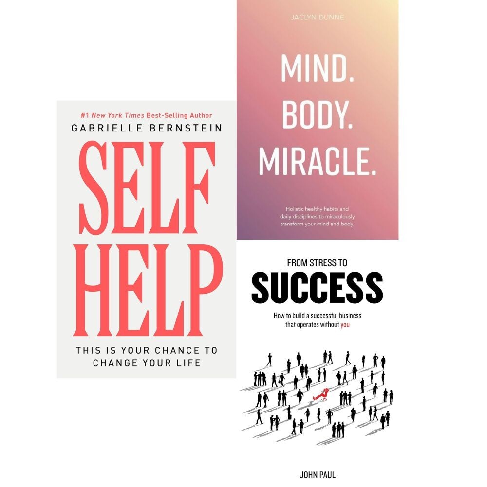 Self Help [HB], Mind Body Miracle, From Stress to Success 3 Books Collection Set