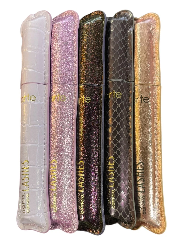 (2) Máscara de pestañas Tarte Lights, cámara, pestañas 0,24 fl oz 4 en 1 (elige el tipo) NB Foto 2 de 2