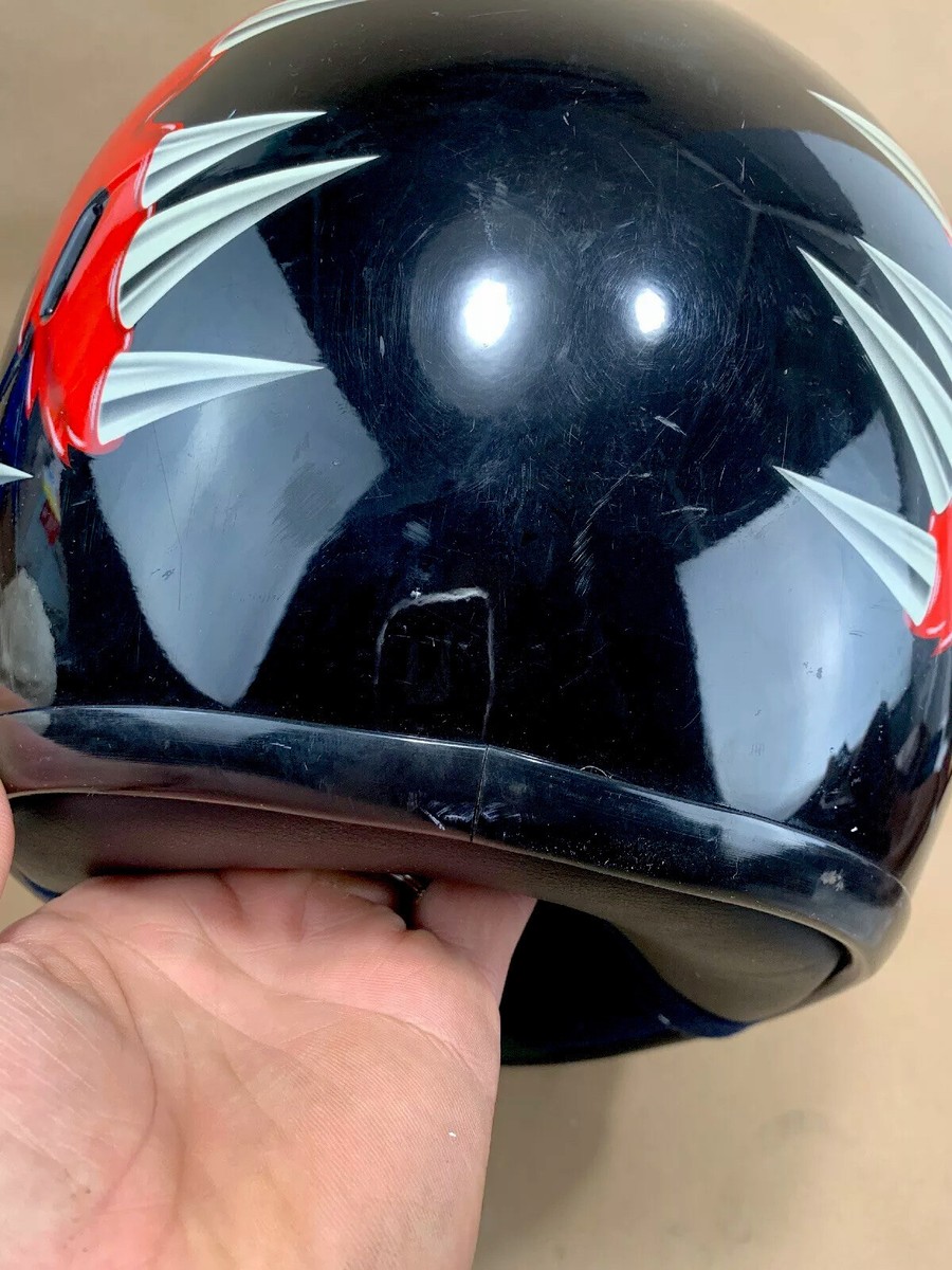 AGV 2001 Motorcycle Helmet S Small Red Sea Dragon Fish Honda Yamaha Suzuki Italy | eBay AGV 2001 Motorcycle Helmet S Small Red Sea Dragon Fish Honda Yamaha Suzuki Italy | eBay