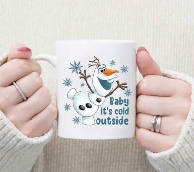 Funny Baby it's Cold Outside Mug, Olaf Mug,Christmas Mug,Funny Olaf Mug