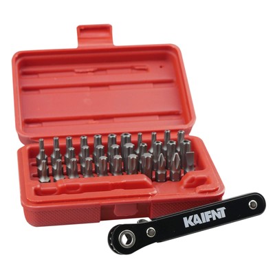 kaifnt k403 comprehensive torx bit set with mini ratchet wrench 14inch drive