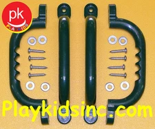 SwingSet Playset Playground Jungle Gym Handles yard Hand grip Safety (4) Green