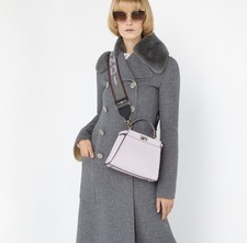 Fendi Grey "mink" Cashmere Blend Trench Coat 4