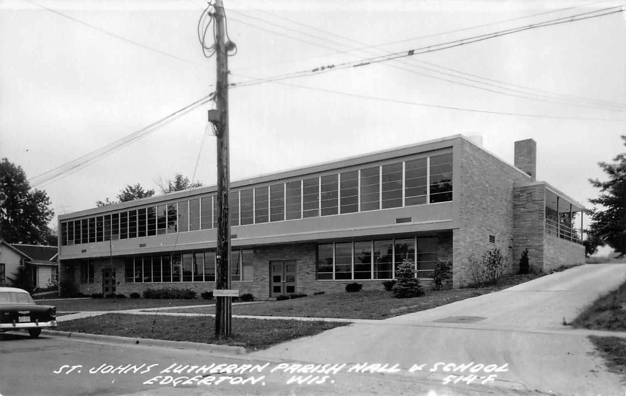 RPPC, Edgerton, WI Wisconsin ST JOHNS LUTHERAN PARISH HALL & SCHOOL