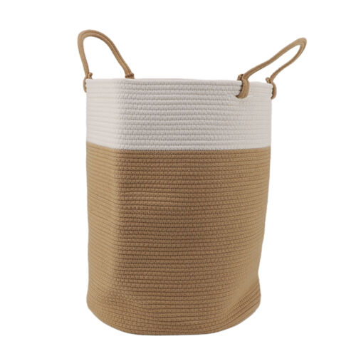 Woven Storage Basket Cotton Rope Storage Basket Multifunctional Easy To Move