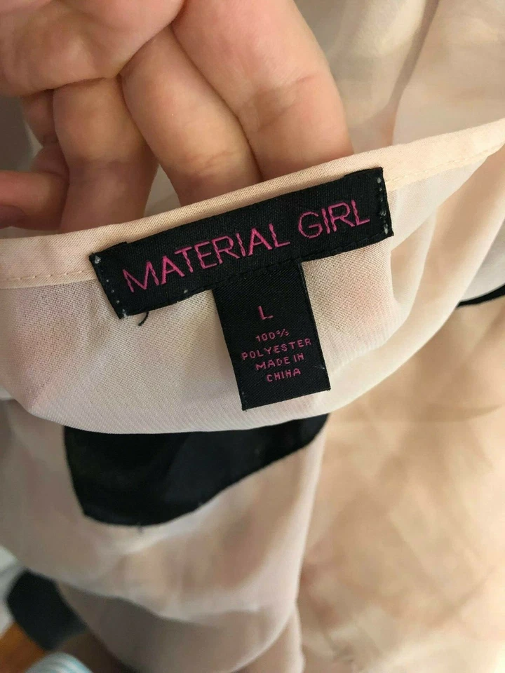 Blusa Material Niña Mujer Transparente Sin Mangas Color Melocotón Talla L Grande  Foto 4 de 4