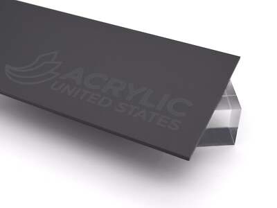 Acrylic Sheet 1/8''-1/4'' Black #M2025 Frosted P95