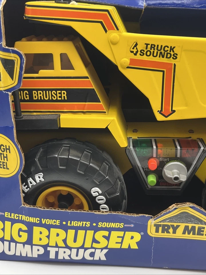 Vintage Buddy L Big Bruiser CAT Dump Truck with Sounds 16” Construction Toy - Image 3 of 4