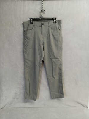 Weatherproof Vintage Pants Mens 34x30 Act(35x28.5) Gray Utility Stretch Hiking