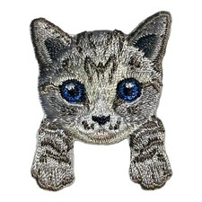 Cat Iron On Patch For Pockets So Cute  ONE FREE CAT STICKER 