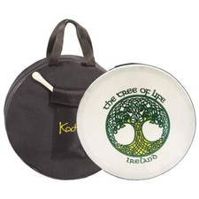 Bodhran 16" with Bag and Beater, Koda Irish Drum, TREE OF LIFE