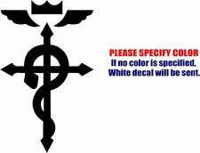 Fullmetal Alchemist Decal Sticker JDM Funny Vinyl Car Window Bumper Truck 12"