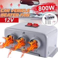 800W Portable Heater 12V Heating Cooling Fan Defroster Demister for Car Truck