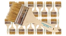 24Pk - 3" Chip Brushes for Paints, Stains, Varnishes, Glues & Gesso
