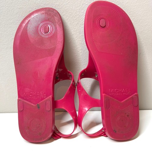 Women 6.5 Michael Kors Plate Jelly Sandals - Picture 5 of 5