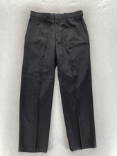 Haggar Mynx Gabardine Smart Fiber Dress Pants Mens 32x30 Black Flat Front NWT