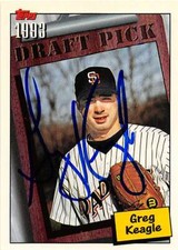 Greg Keagle autographed baseball card (Padres) 1994 Topps Draft Pick #753